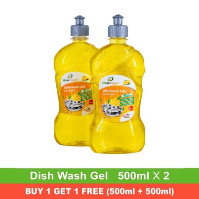 Dew Fresh Lemon Dishwash Gel Liquid