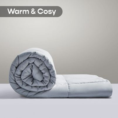 Sleepycat All Season Reversible Comforter-Rhino Grey & Coconut White (Double Size, 90 x 100 Inches) Sleepycat All Season Reversible Comforter-Rhino Grey & Coconut White (Double Size, 90 x 100 Inches)