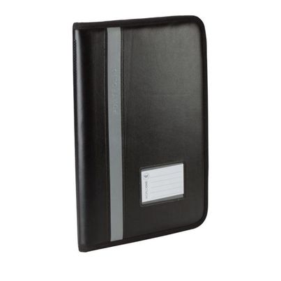 Worldone Leathrite Cover Display Book With 20 Inside Pocket With Name Card And Zipper Closure