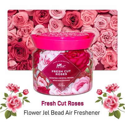 Pan Aromas Fresh Cut Roses Gel-Beads Air Freshener