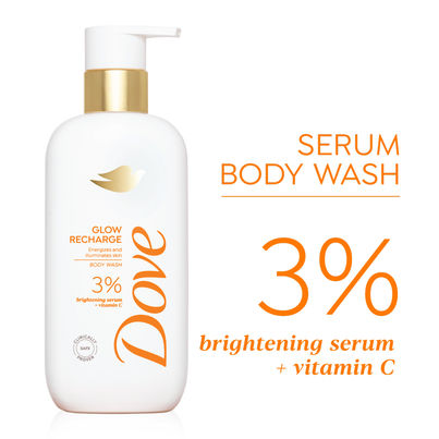 Dove 3% Brightening Serum + Vitamin C Glow Recharge Serum Body Wash Dove 3% Brightening Serum + Vitamin C Glow Recharge Serum Body Wash