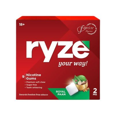 Ryze Royal Paan Nicotine Gums 2MG | 9 Gum Blister