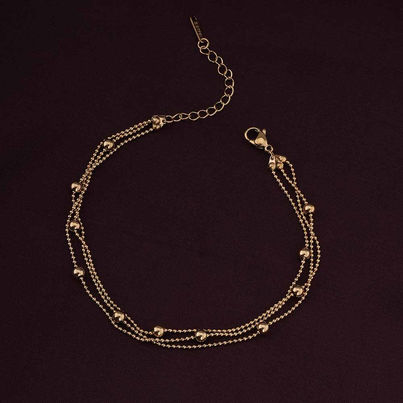 Palmonas Classic Sunbeam Anklet For Womens | Waterproof And Anti-Tarnish