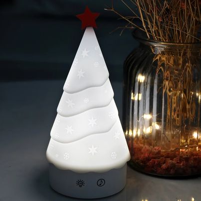 Desidiya Christmas Snow Tree Led Night Light - Cute And Creative Decor Lamp