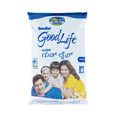 Nandini Goodlife Toned UHT Milk (Fino Pouch)