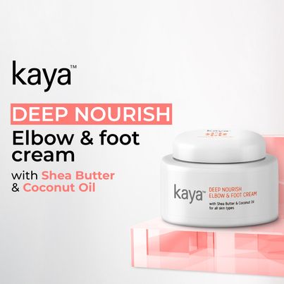 Kaya Deep Nourish Elbow & Foot Cream With Shea Butter & Coconut Oil For Cracked Heels