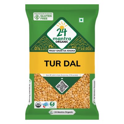 24 Mantra Organic Tur Dal - Split