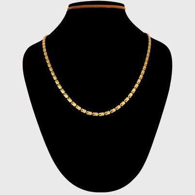 Fashion Frill Men's Interlink Chain Gold 22 Inches