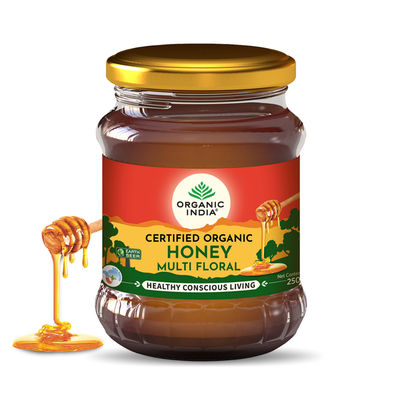 Organic India Himalayan Multi Floral Honey, 100% Pure, Natural & Organic Honey