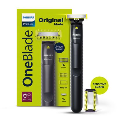 Philips OneBlade Face & Body Trimmer & Styler|No Nicks & Cuts, Dual Protection Technology|QP1624/10