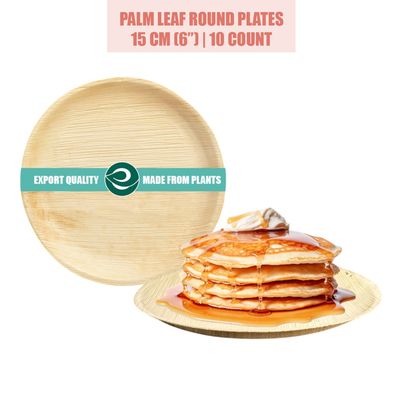 Eco Soul 6 Inch Round | 10 Count | Palm Leaf Plate Eco Soul 6 Inch Round | 10 Count | Palm Leaf Plate
