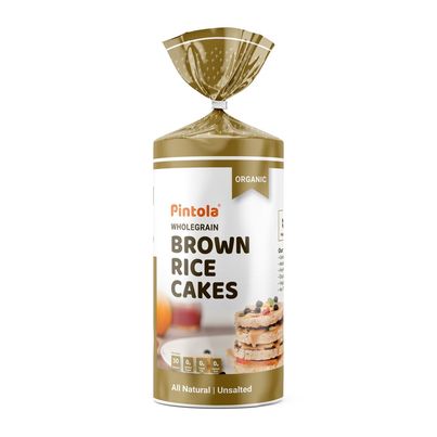 Pintola Organic Wholegrain Brown Rice Cakes Unsalted