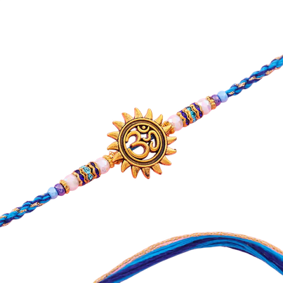 Religious Divine Om Sun Charm Rakhi (Floweraura)