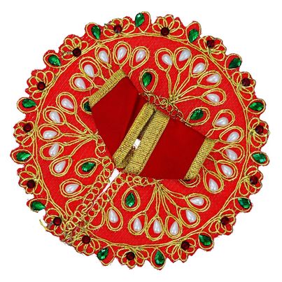 Red Kundan Decorative Laddu Gopal Dress for Idol (Size 1) | Krishna Costume | Krishna Janmastami Special (Ecraftindia) Red Kundan Decorative Laddu Gopal Dress for Idol (Size 1) | Krishna Costume | Krishna Janmastami Special (Ecraftindia)