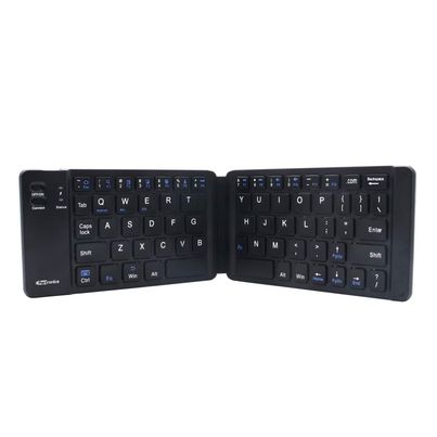 Portronics Chicklet Foldable QWERTY Keyboard, Mini Pocket Sized, Rechargeable, Bluetooth Wireless, One Touch Connect Button, for iOS, Android and Windows Tabs, Smartphones - Black