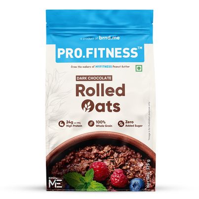 Pro.Fitness 24g High Protein Oats - Dark Chocolate |From makers of MyFitness peanut butter