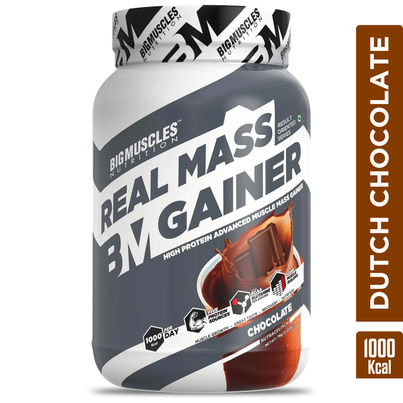Big Muscles Nutrition Real Mass Gainer | Dutch Chocolate