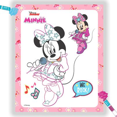 Itoys Colouring Frame-minnie Mouse (Colour May Vary)
