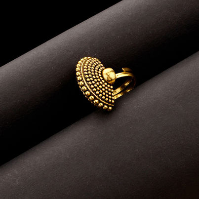 Voylla Rava Ball Oxidized Statement Ring