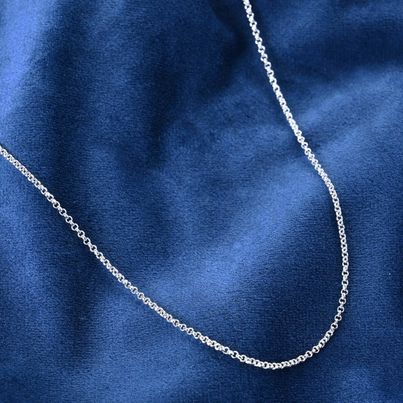 Clara Pure 925 Sterling Silver Cable Men Chain Necklace In 24 inches
