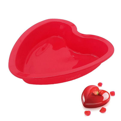 Capsicum Silicone Heart Shape Cake Mould Red