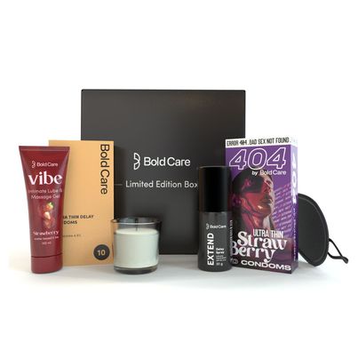 Bold Care Limited Edition Honeymoon Gifting Pack For Him & Her - Strawberry Flavour