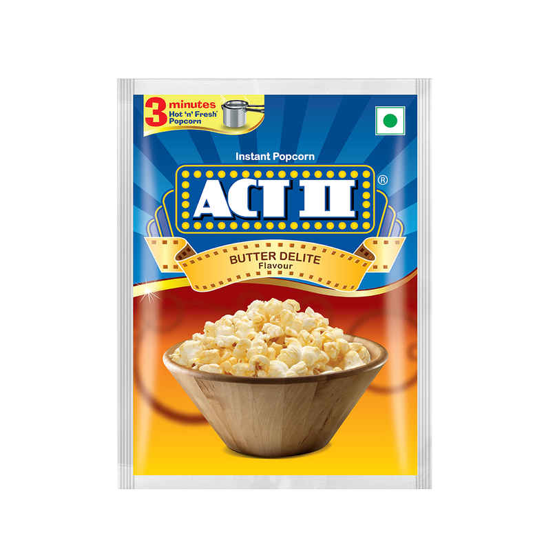 Act II Instant Popcorn | Butter Delite | Hot & Fresh in 3 mins Act II Instant Popcorn | Butter Delite | Hot & Fresh in 3 mins