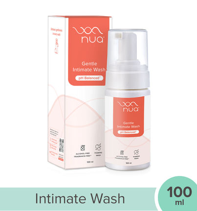 Nua Foaming Intimate Wash for Daily Gentle pH-Balanced Care