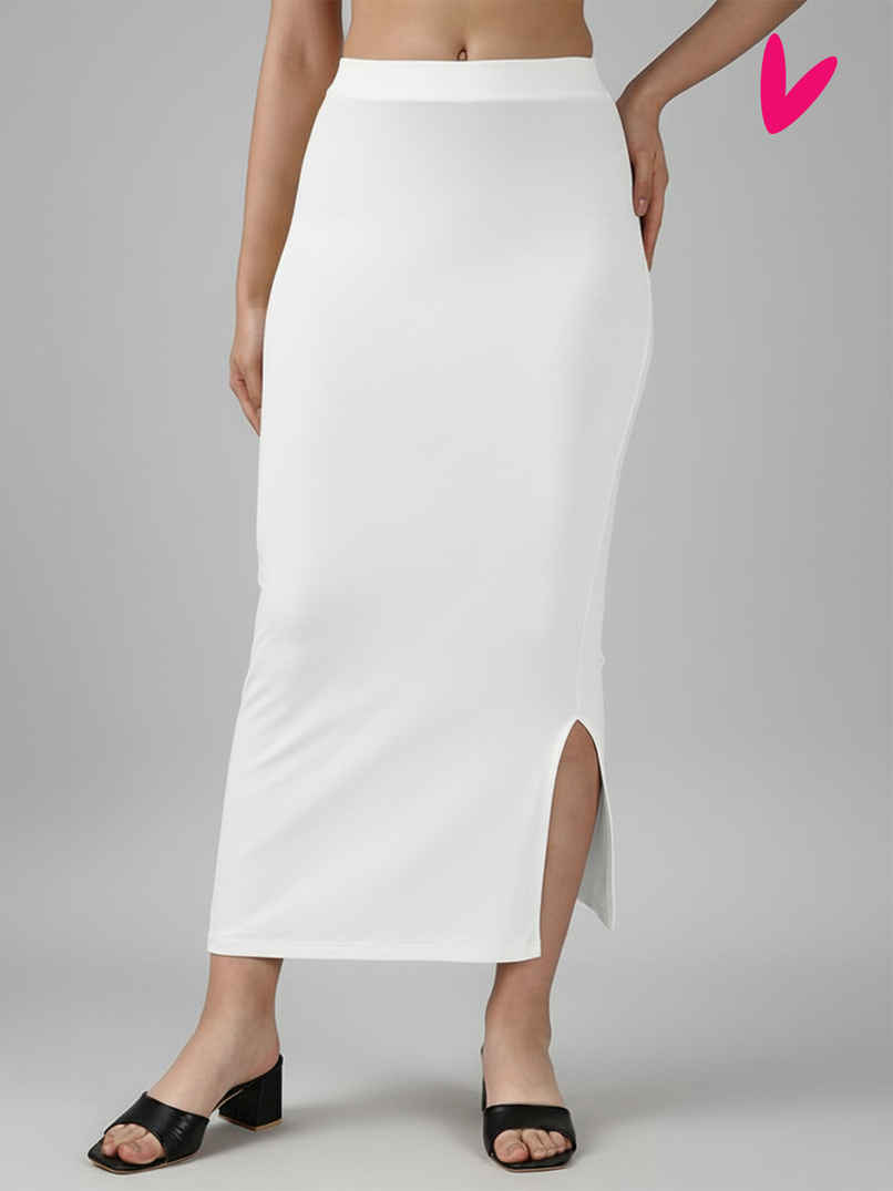 PYNK by Lux Cozi Women's Saree Shapewear | Flaunt Your Curves with Confidence | White | Free Size PYNK by Lux Cozi Women's Saree Shapewear | Flaunt Your Curves with Confidence | White | Free Size