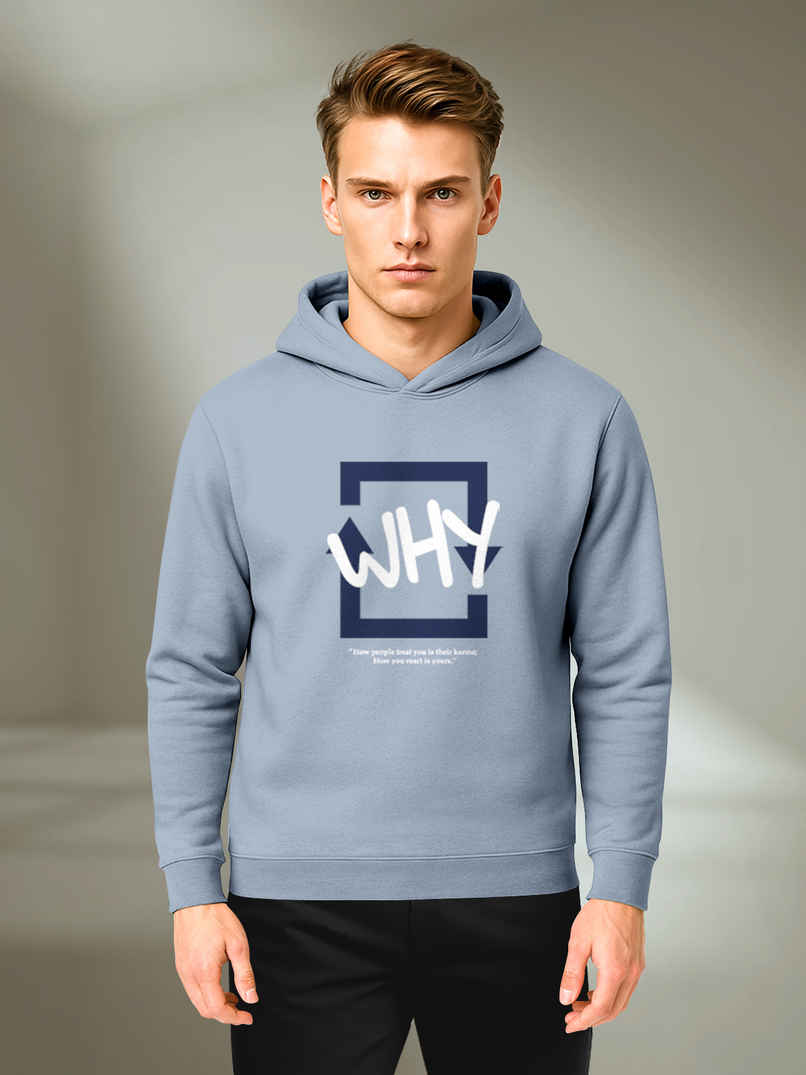 Bullmer Men's Trendy Cotton Blend Stylish Hoodie Sweatshirt for Winter Wear | Bluish Grey - M Bullmer Men's Trendy Cotton Blend Stylish Hoodie Sweatshirt for Winter Wear | Bluish Grey - M