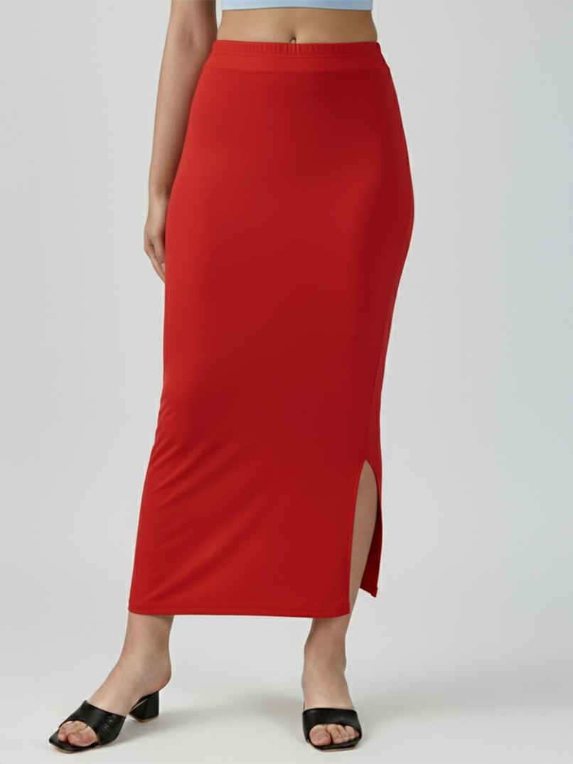 PYNK by Lux Cozi Women's Saree Shapewear | Flaunt Your Curves with Confidence | Red | Free Size PYNK by Lux Cozi Women's Saree Shapewear | Flaunt Your Curves with Confidence | Red | Free Size