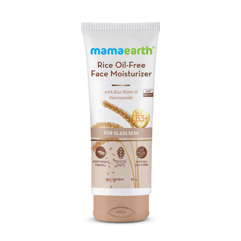 Mamaearth Rice Oil-Free Face Moisturizer With Rice Water & Niacinamide For Glass Skin Mamaearth Rice Oil-Free Face Moisturizer With Rice Water & Niacinamide For Glass Skin