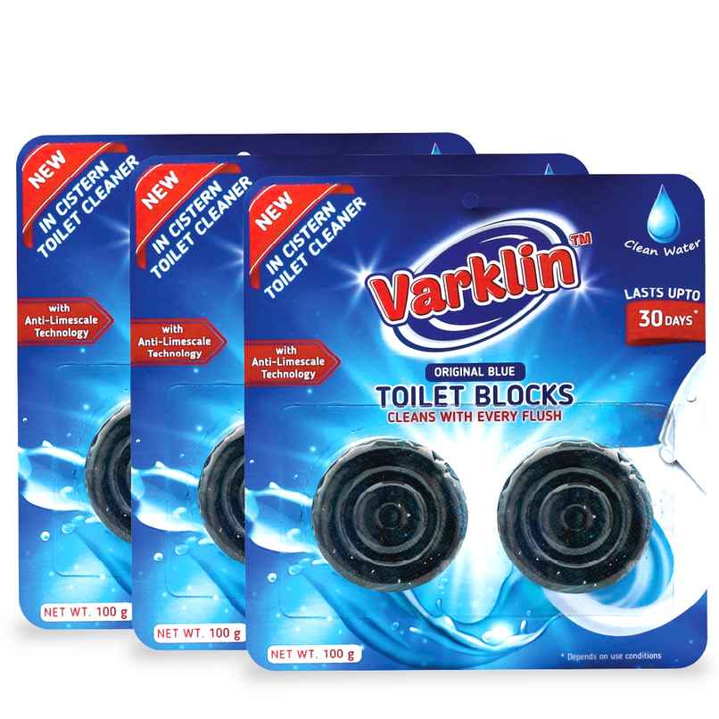 Varklin Toilet Cleaner Blocks | Easy To Use And Long-Lasting | Pack Of 6
