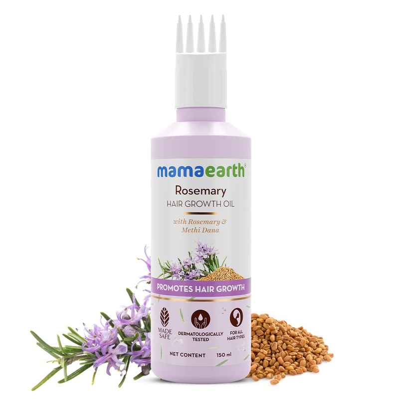 Mamaearth Rosemary Hair Growth Oil With Rosemary & Methi Dana Mamaearth Rosemary Hair Growth Oil With Rosemary & Methi Dana