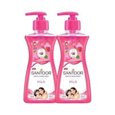 Santoor Mild Gentle Anti-Bacterial Hand Wash With Natural Goodness of Lotus and Tulsi Santoor Mild Gentle Anti-Bacterial Hand Wash With Natural Goodness of Lotus and Tulsi