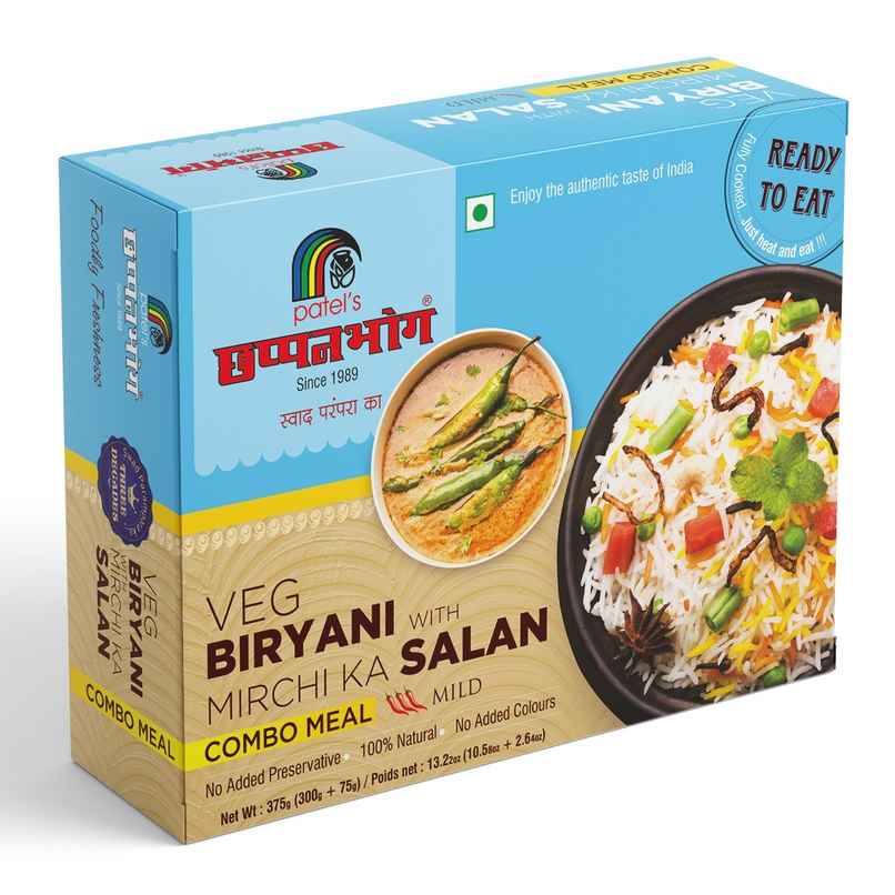 Chhapanbhog Veg Biryani with Mirchi ka Salan