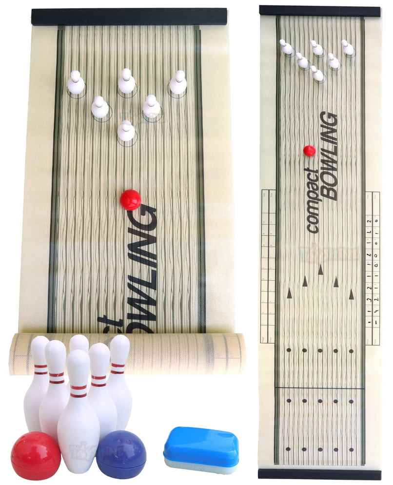 Toyshine Compact Bowling Game | Indoor Tabletop Game for Kids & Adults