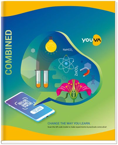 Navneet Youva | Combined Practical Book | 21.5 x 26.5 CM | 1 Ruled / 1 Plain | 128 Pages