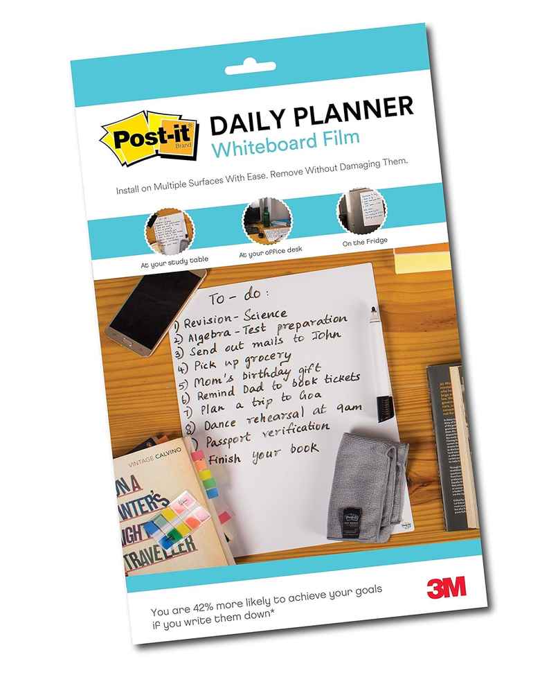 Post-It Daily Planner - Whiteboard Film Post-It Daily Planner - Whiteboard Film