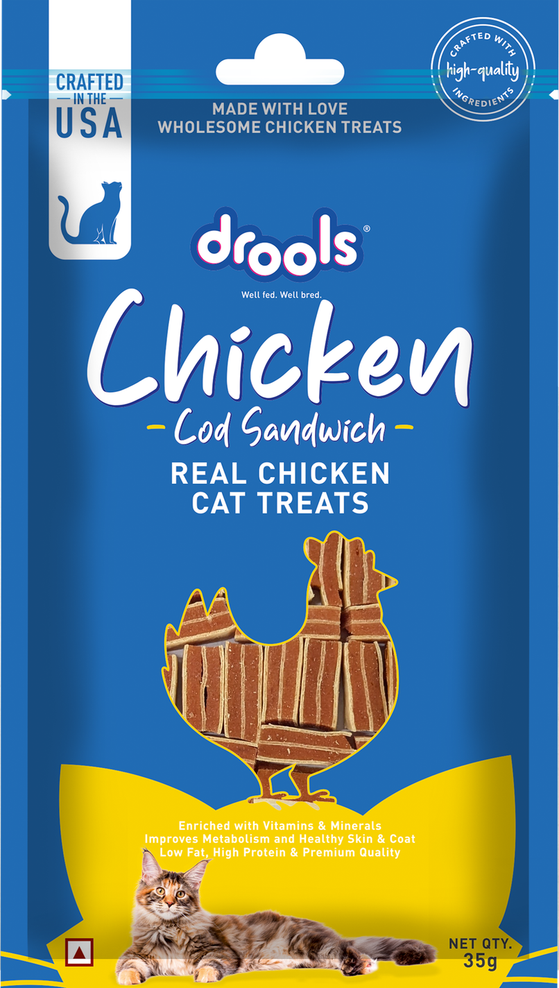 Drools Chickencod Sandwich Cat Treats