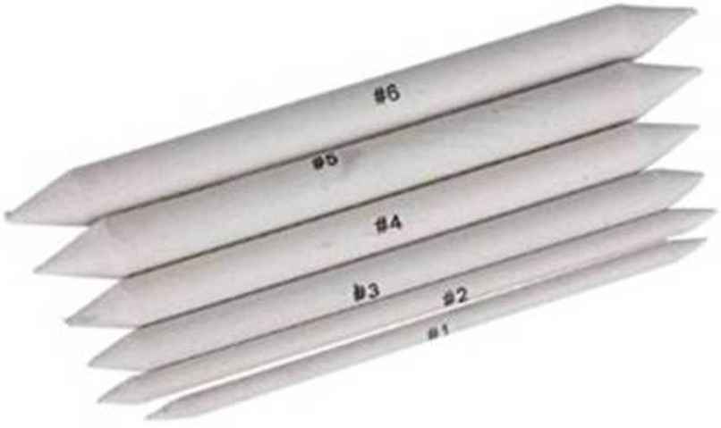 Chrome 6 Pcs Blending Stumps And Tortillions Paper Art Blenders For Student Artist Charcoal Sketch Chrome 6 Pcs Blending Stumps And Tortillions Paper Art Blenders For Student Artist Charcoal Sketch