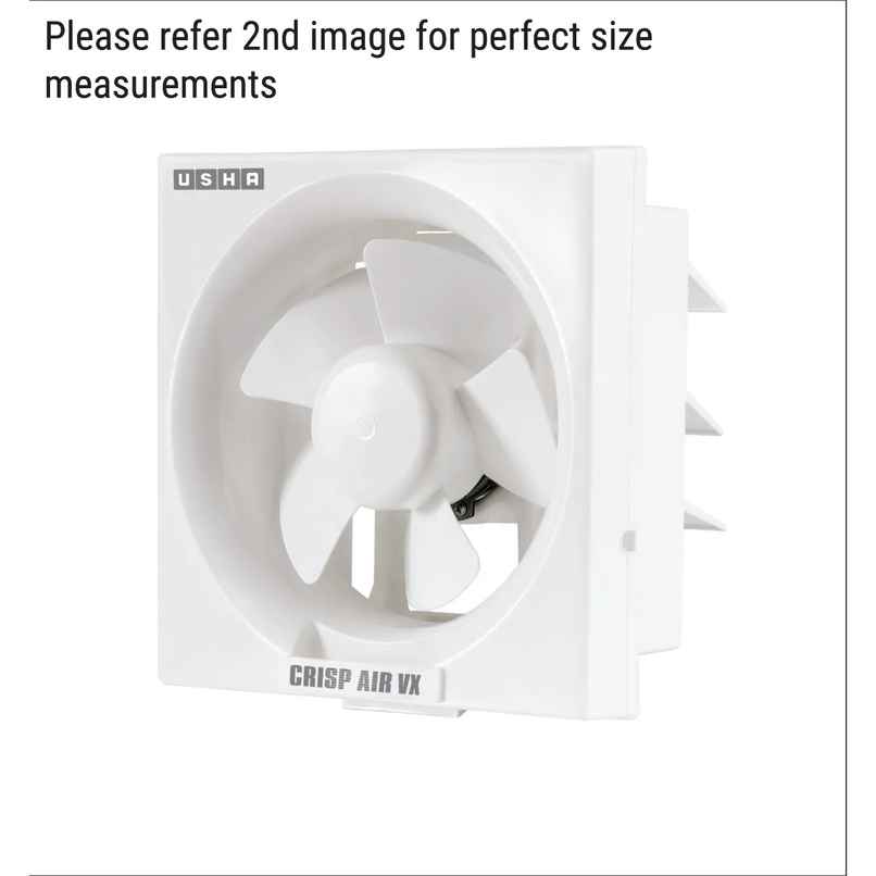 Usha Crisp Air Vx Exhaust Fan, 200mm, 1380 Rpm, White