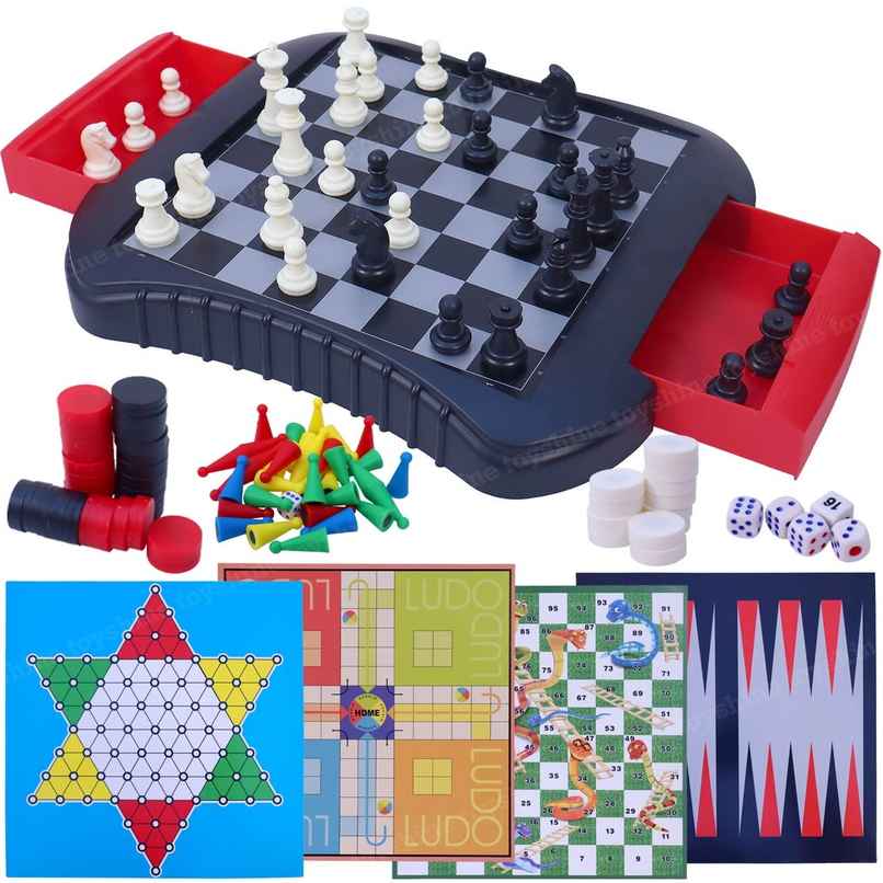 Toyshine 6-in-1 Magnetic Game Set with Chess, Ludo, and More Toyshine 6-in-1 Magnetic Game Set with Chess, Ludo, and More