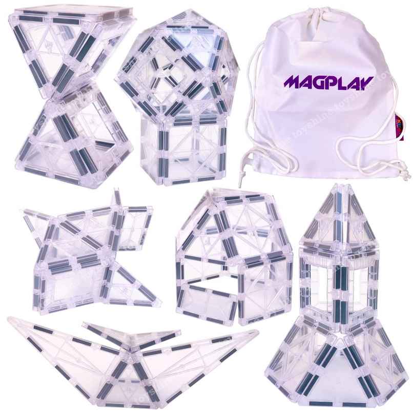 Toyshine Crystal Magnetic Tiles Magnet Toys 28 Pcs Magnetic Building Blocks Toyshine Crystal Magnetic Tiles Magnet Toys 28 Pcs Magnetic Building Blocks