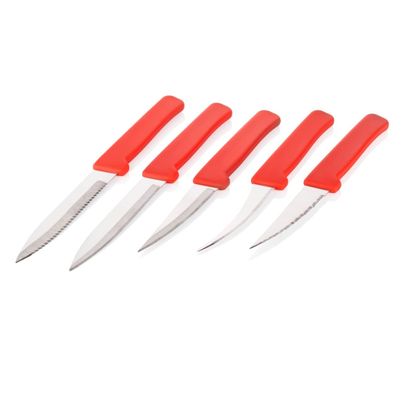 Capsicum Multi-Purpose Fruit & Vegetable Classy Knife Set (Multi color, Set of 5)