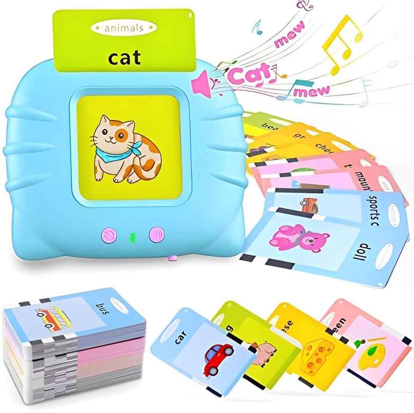 Kidara Rechargeable Talking Flash Cards - Educational Toy for Kids