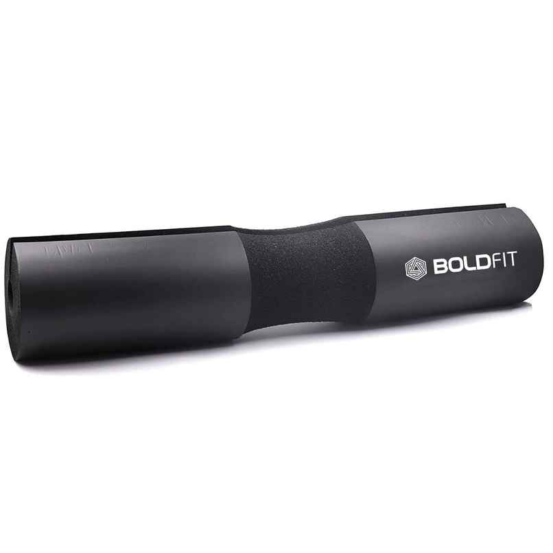 Boldfit Barbell Pad For Weight Lifting With Extra Cushion Squat Pad - Black