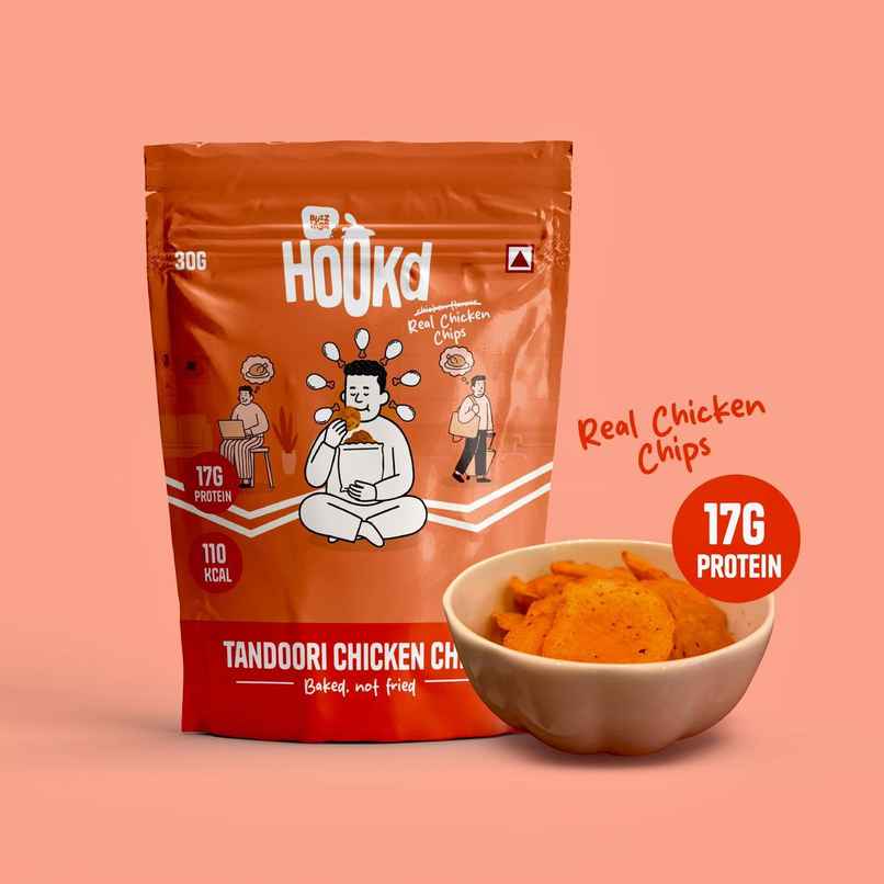 HOOKd Protein Chicken Chips - Tandoori Tikka HOOKd Protein Chicken Chips - Tandoori Tikka