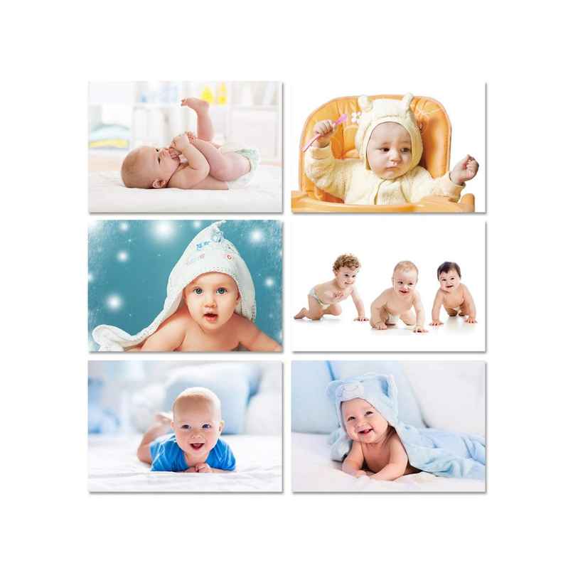 Paper Plane Design Cute Baby Posters | Set Of 6 | 12 x 18 Inch | D2