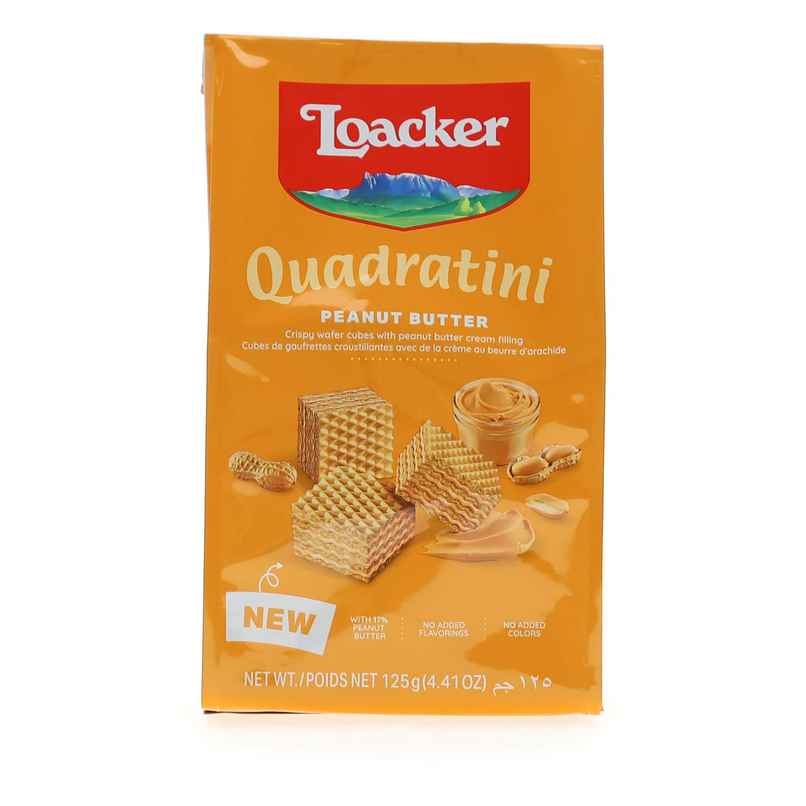 Loacker Quadratini Peanut Butter Wafer Loacker Quadratini Peanut Butter Wafer